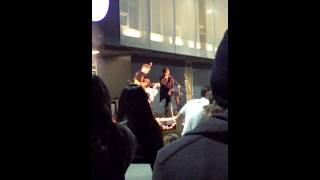 Girl writes song and sings it at java jam