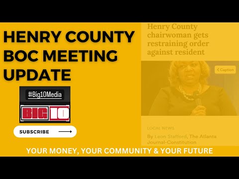 ⁣Henry County BOC leverages the power of its’ public safety and courts against private citizens ￼￼