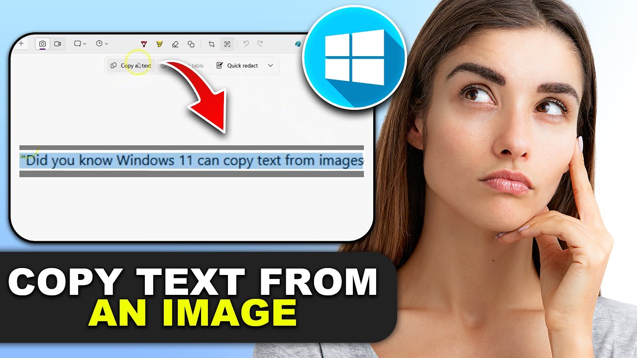 How to Copy Text from an Image in Windows 11