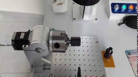 How to use the rotating head of laser marking machine ?
