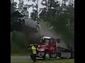Car Crashes Into, Then Over Tow Truck!