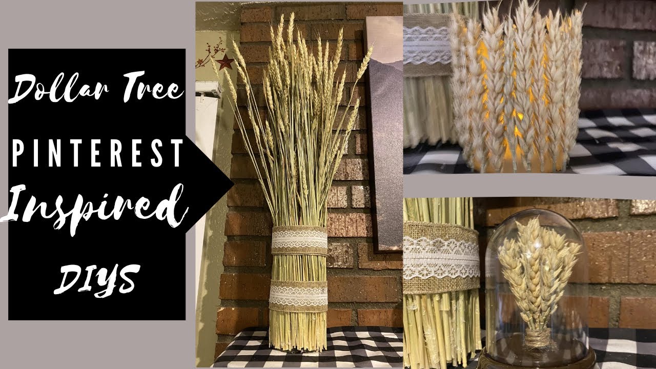 Wheat Decorations/ Wheat Decor/ Inspired DIY Challenge/ Farmhouse Fall ...