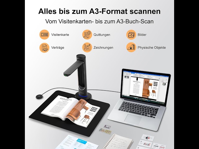 VIISAN K48 48MP Book Scanner & Document Camera Review - YouTube