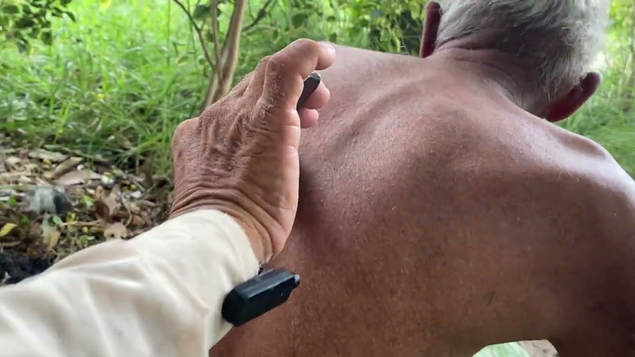 ASMR Fast Back chest 🤮hair Cutting ZAZA Machine With BARBER VALLIAG 