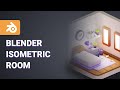 Blender  make simple isometric room pt 3