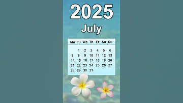 July 2025 Calendar 