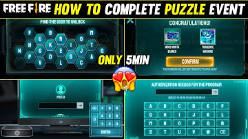 How to complete moco puzzle event free fire tamil