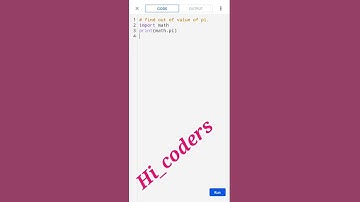 what is the value of pi in python|find out value of pi in python|pi ka value #shorts #python #coding