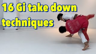 16가지 기 주짓수 테이크 다운! (16 gi jiujitsu takedown)