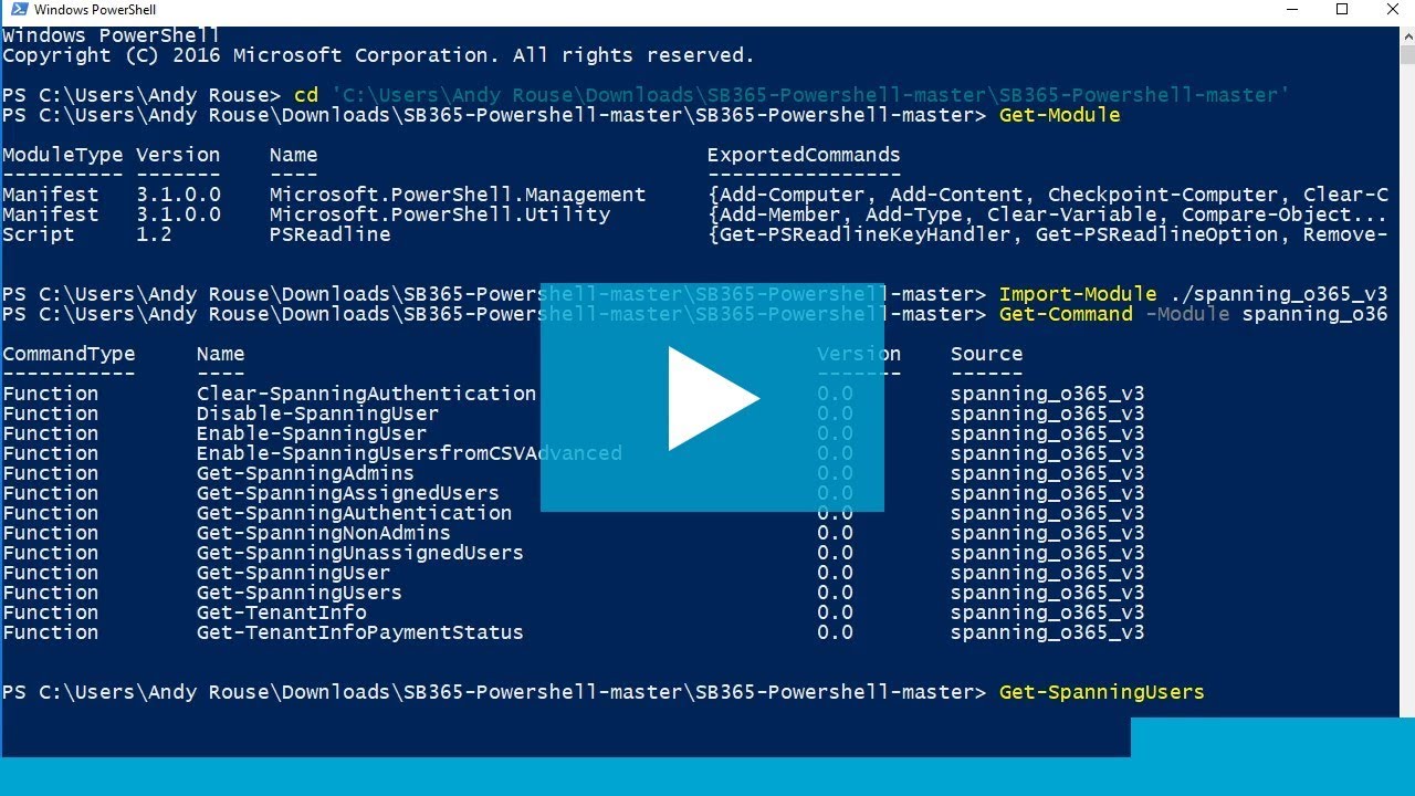 Spanning Backup For Office 365 Assigning Licenses With Powershell