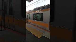 西荻窪駅｜中央線（JR東日本E233系電車）上り 快速列車の到着。R6/4/8（東京都）Chuo Line Rapid Nishi-Ogikubo Station Tokyo JAPAN TRAIN
