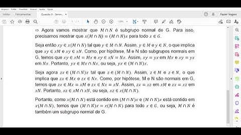 Subgrupos Normais - Álgebra