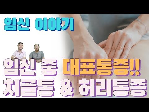 임신중 대표통증! 허리통증, 치골통 통증완화방법 / 임산부통증 / 허리통증 치골통해결  [건나물TV]