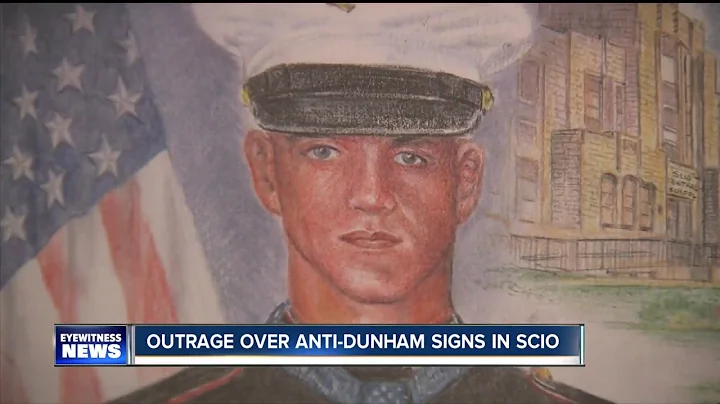 Outrage over "Jason Dunham -No Hero" signs in Scio