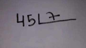 Quanto que é 45 dividido por 7?