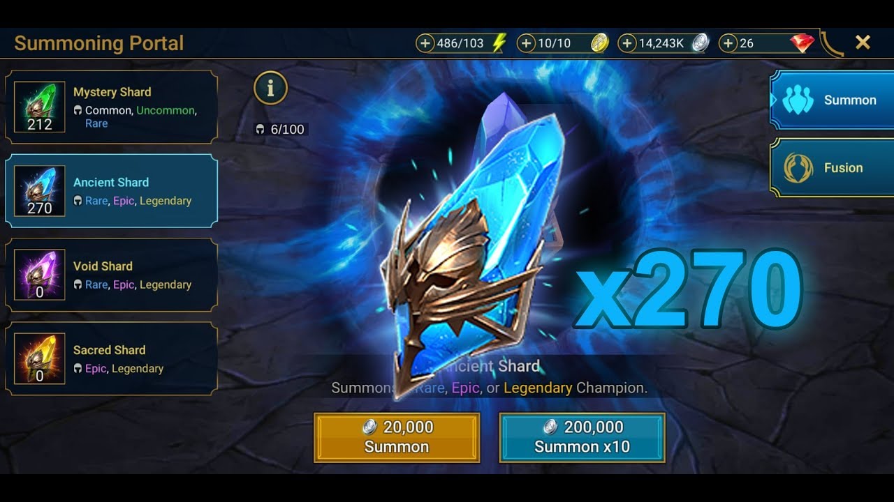 270 Ancient Opening Raid Shadow Legends Youtube