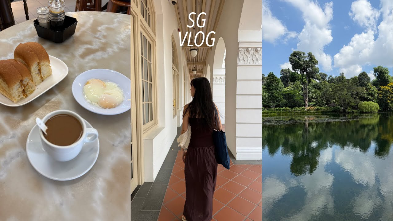 SINGAPORE VLOG🍋 싱가포르 유학생의 추억 여행🏛️ 꼭 추천하는 맛집들🫖 래플즈 호텔, 네셔널 갤러리, 보타닉 가든🌿 롱바, 차임즈 / rene 브이로그