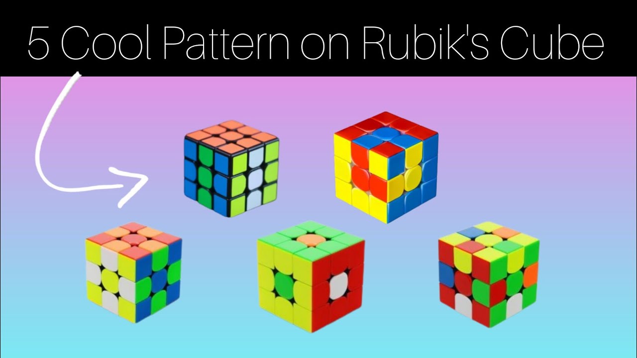 ||5 Cool Pattern on Rubik's Cube|| - YouTube