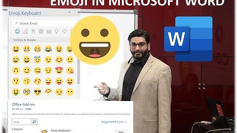 How to add / type emoji in Microsoft Word - Emoticons in Word