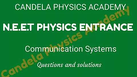 Modulation and demodulation :Part 1