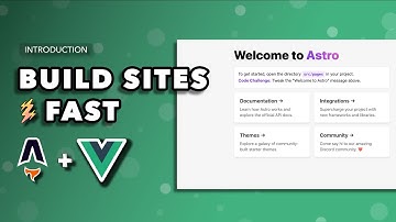 Introduction To Astro and Vue 3