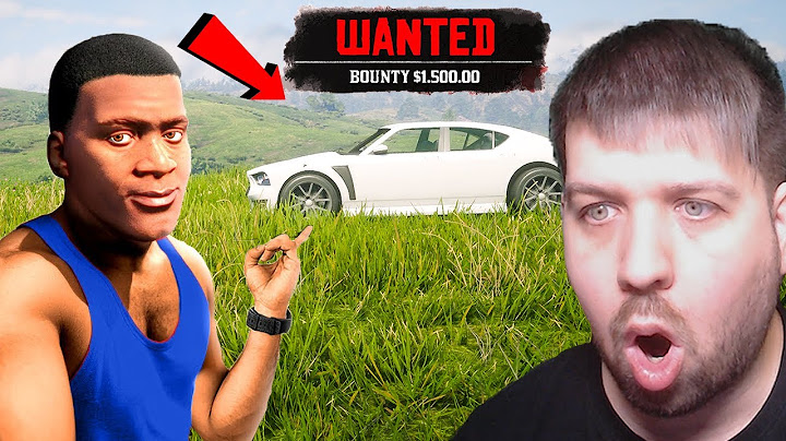 24 Óráig Max Körözés,De Franklin Gta 5-ős Autóját Használom! - RDR2😱🤣