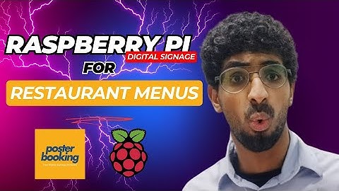 Restaurant menus with raspberry pi digital signgae 2024