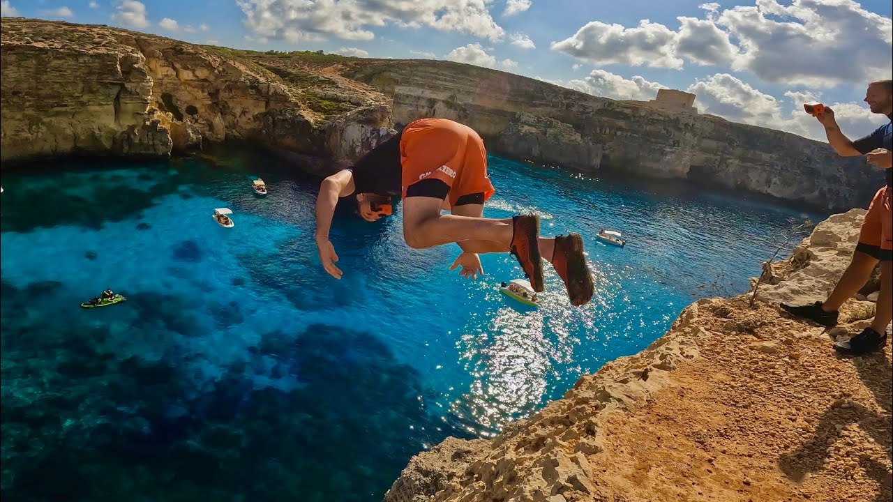 Malta Cliff jumping. - YouTube