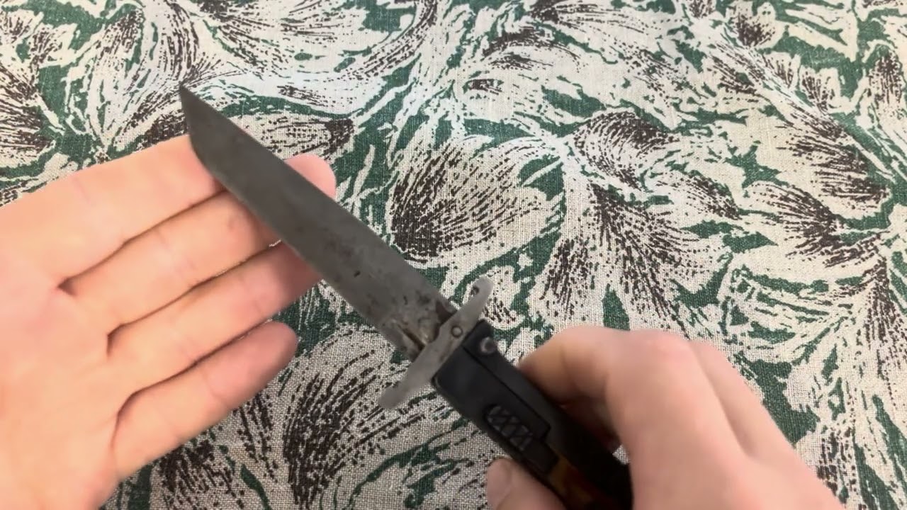 Rare Handmade AK47 Knife - Unique Vintage Spring-Assisted Knife Review