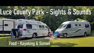 Athlete Statistics Michigan's U.P. ~ Luce County Park ~ Food, kayaking & Sunset