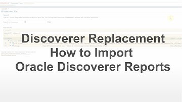 Oracle Discoverer replacement. How to Import Oracle Discoverer Reports to EBS - Blitz Report™.