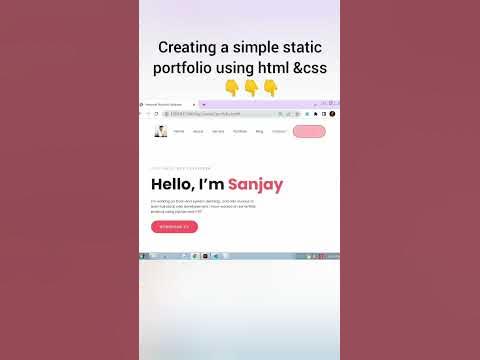 Creating a simple portfolio using #html #css3 #webdevelopment # ...
