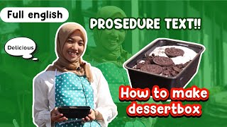 Procedure Text Bahasa Inggris (Cara Membuat Dessert Box) #kampunginggris