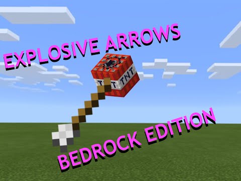 HOW TO MAKE EXPLOSIVE ARROWS (MINECRAFT BEDROCK)