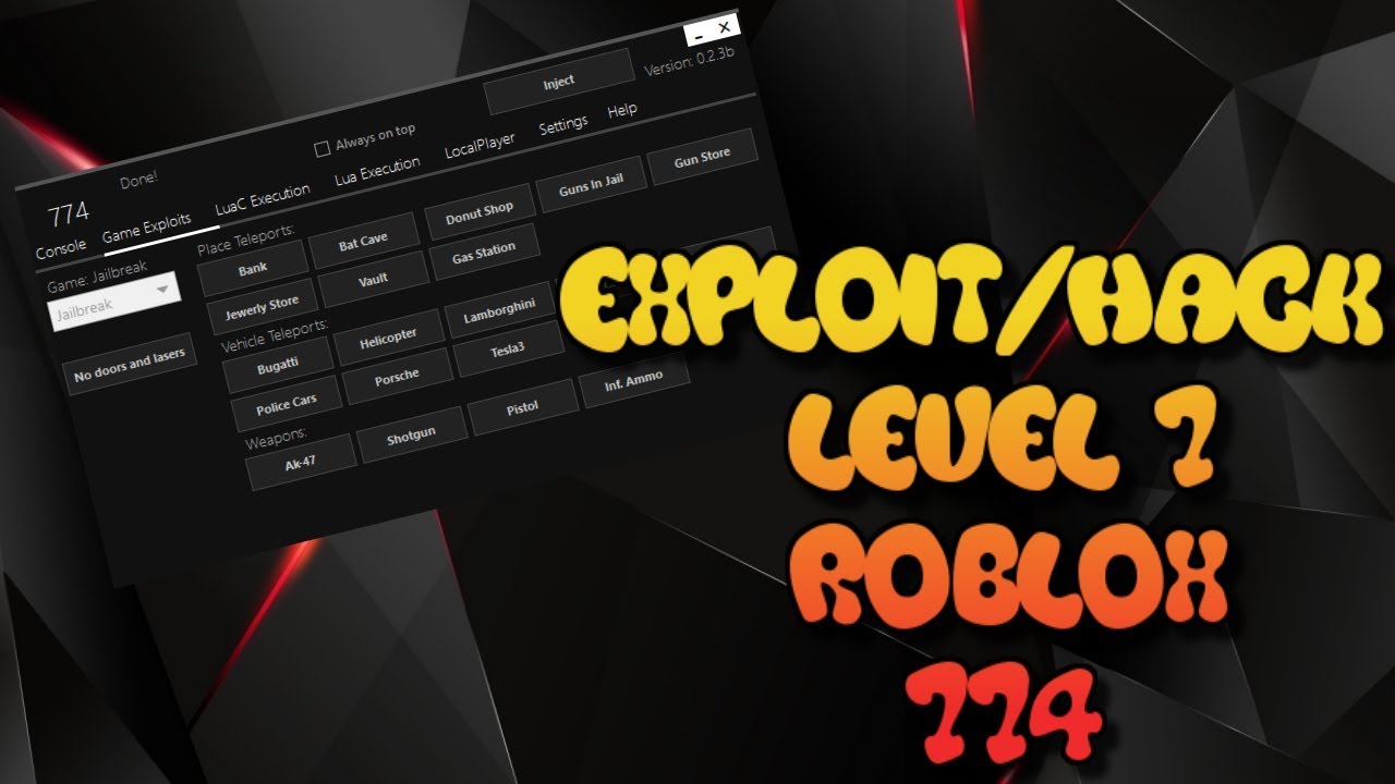 New Op Roblox Hack Exploit 774 V2 Script Executor God Mode