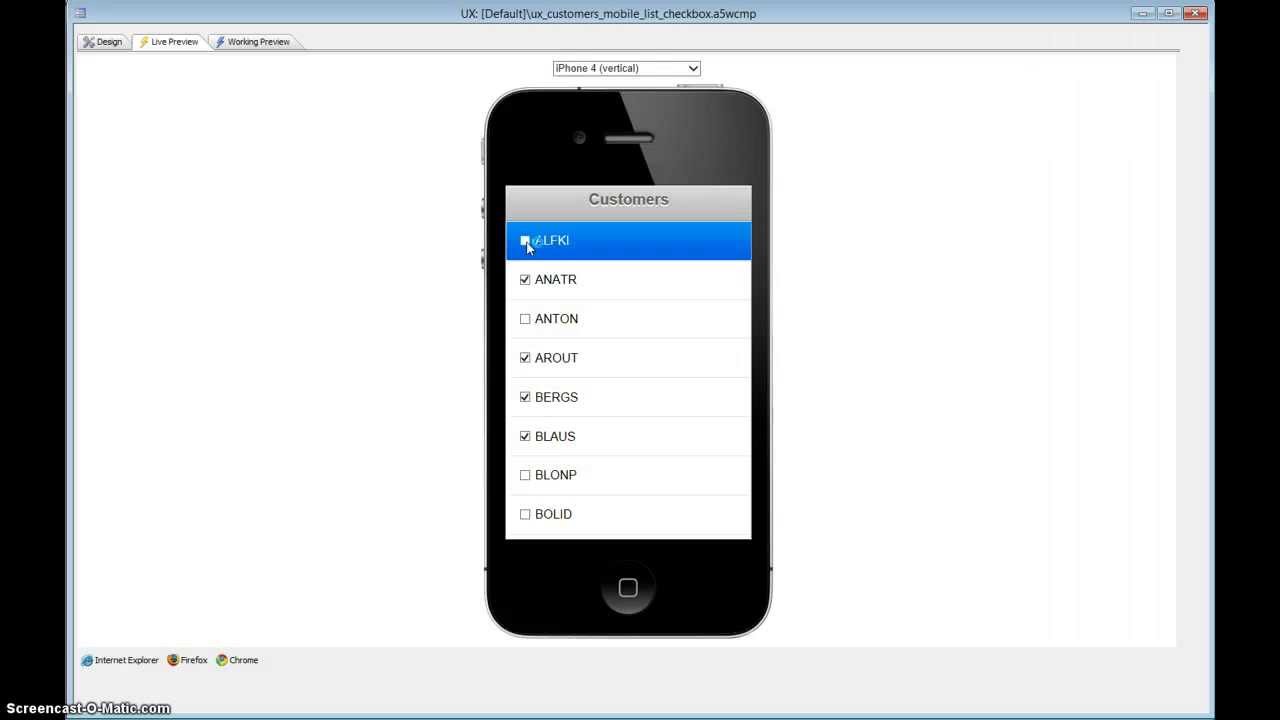 Alpha Anywhere List Checkbox Control - YouTube