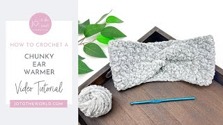 Chunky Ear Warmer Crochet Pattern | Easy Bulky Yarn Headband Tutorial