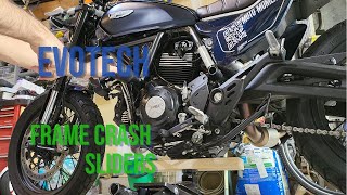 Evotech Frame Crash Sliders for DUCATI SCRAMBLER NIGHT SHIFT 2023 2ND GEN ( INSTALLATION )