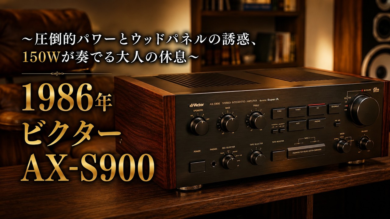 Victor ビクター プリメインアンプ AX-S900 1986 Victor AX-S900 - YouTube