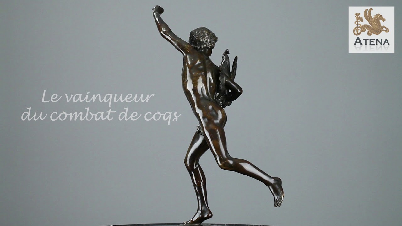 Alexandre Falguière, "Le vainqueur du combat de coqs", XIXe siècle