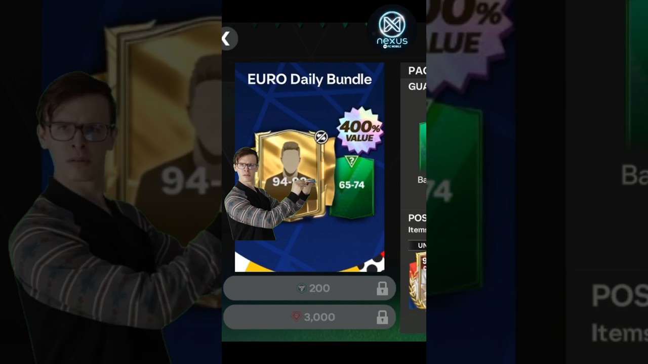 Fun pack opening 94-99 rated Euro Event | #nexusfifa #eafcmobile #packopening