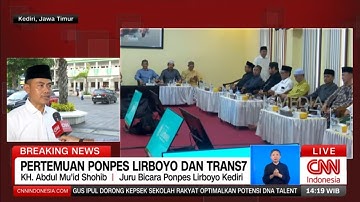 TRANS7 telah bersilaturahmi secara langsung dengan Pondok Pesantren Lirboyo pada hari ini (15/10)