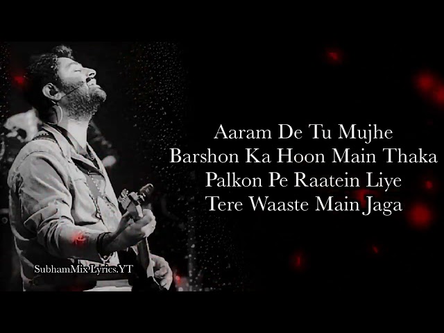 Saanson Ko LYRICS   Arijit Singh I  SubhamMix Lyrics720p class=