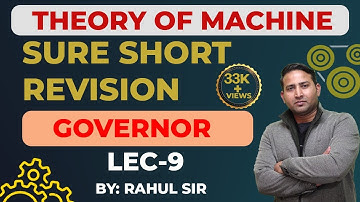 Theory of Machines (Governors TOM)Mechanical SSC JE, UPPSC AE, NCL, NPCIL, UPSSSC by Rahul Sir