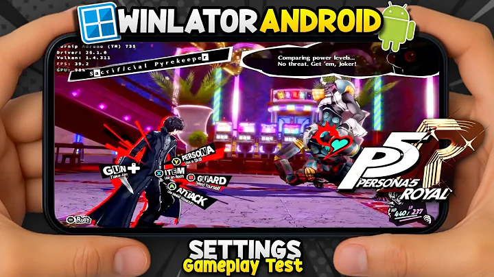Persona 5 Royal on Android Winlator v11 BETA Gameplay Test | Snapdragon 8s Gen 3 POCO F6 Settings