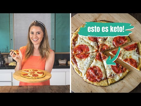 Receta Pizza Keto Coliflor