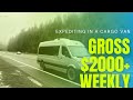 How to make money! Gross $2000+ weekly driving an expedite cargo van / VAN LIFE  / Sprinter hot shot