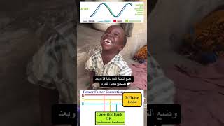 كيف تشعر الشبكة الكهربائية عند تصحيح معامل القدرة Power factor correction 😂