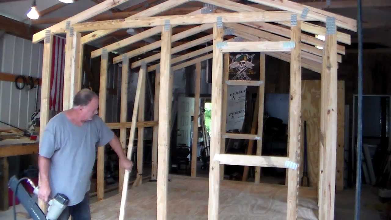 Build your own storage shed. 10x12- Preparing for the T ...