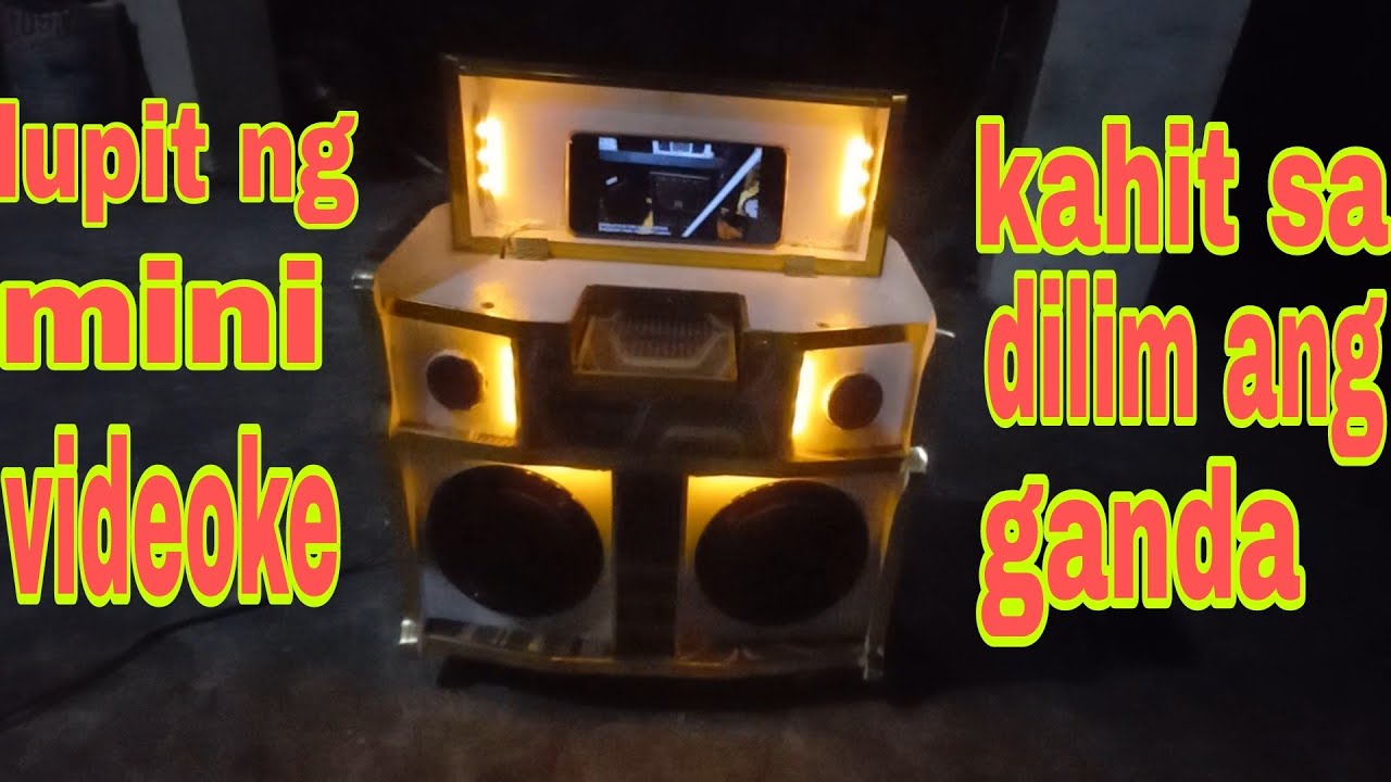 amazing mini videoke w/ light - YouTube
